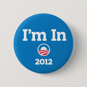 Macaron Rond 5 Cm Bouton d'Obama 2012