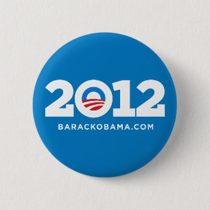 Macaron Rond 5 Cm Bouton d'Obama 2012