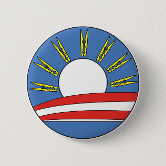 Macaron Rond 5 Cm Bouton d'Obama 2012