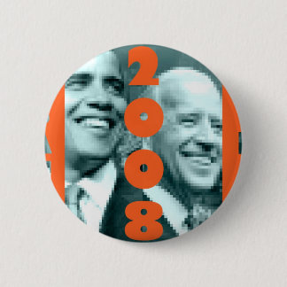 Macaron Rond 5 Cm Bouton d'Obama Biden 2008