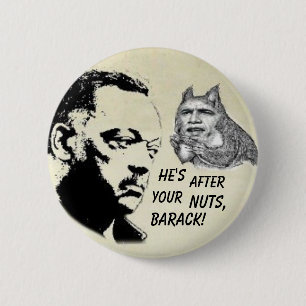 Macaron Rond 5 Cm Bouton d'Obama/Jesse Jackson