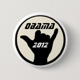 Macaron Rond 5 Cm Bouton d'Obama Shaka