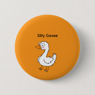 Macaron Rond 5 Cm Bouton d'oie idiote