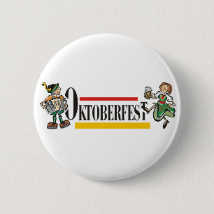 Macaron Rond 5 Cm Bouton d'Oktoberfest