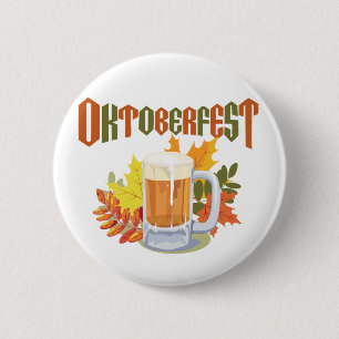 Macaron Rond 5 Cm Bouton d'Oktoberfest