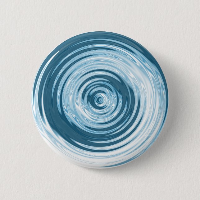 Macaron Rond 5 Cm Bouton d'ondulation de l'eau (Devant)