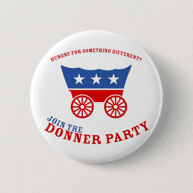 Macaron Rond 5 Cm Bouton Donner Party (Devant)