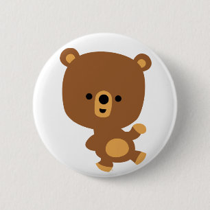 Macaron Rond 5 Cm Bouton d'ours "Good Vibe"