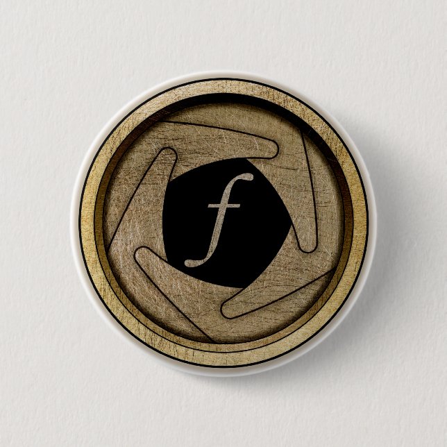 Macaron Rond 5 Cm Bouton d'ouverture (Devant)