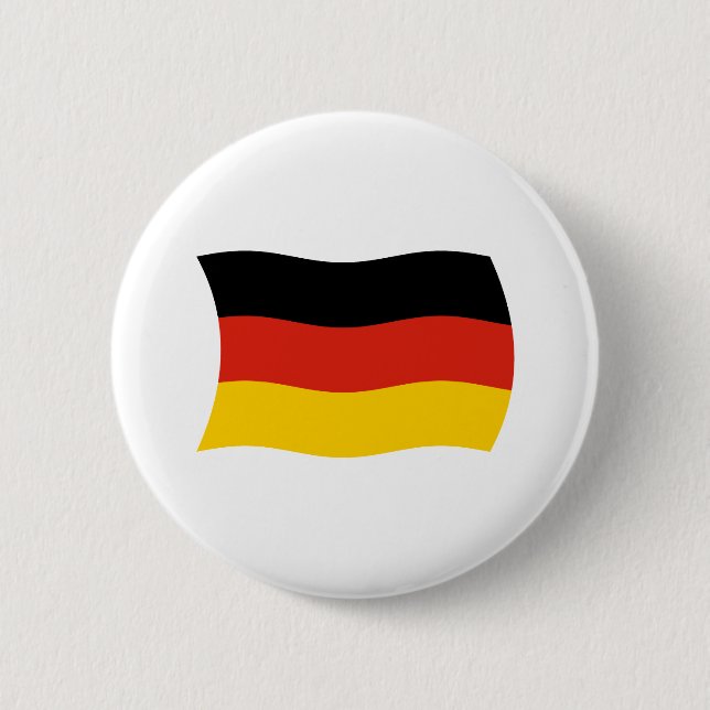 Macaron Rond 5 Cm Bouton Drapeau Allemagne (Devant)