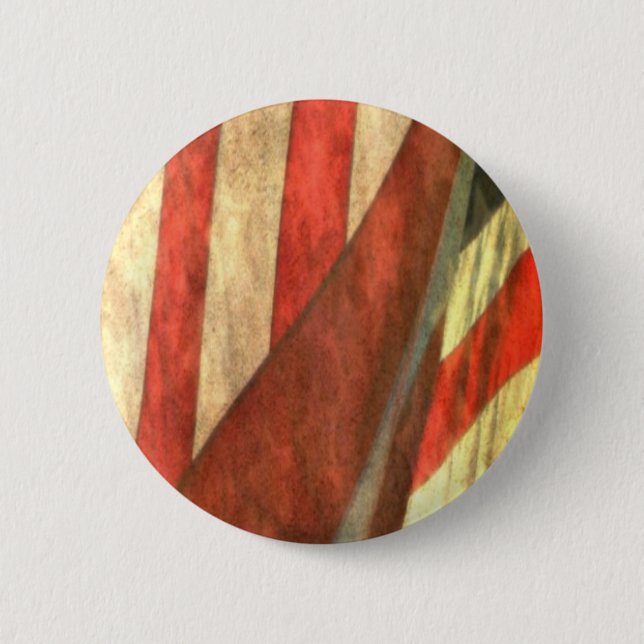 Macaron Rond 5 Cm Bouton drapeau américain (Devant)