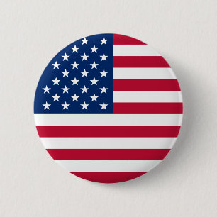Macaron Rond 5 Cm Bouton drapeau américain