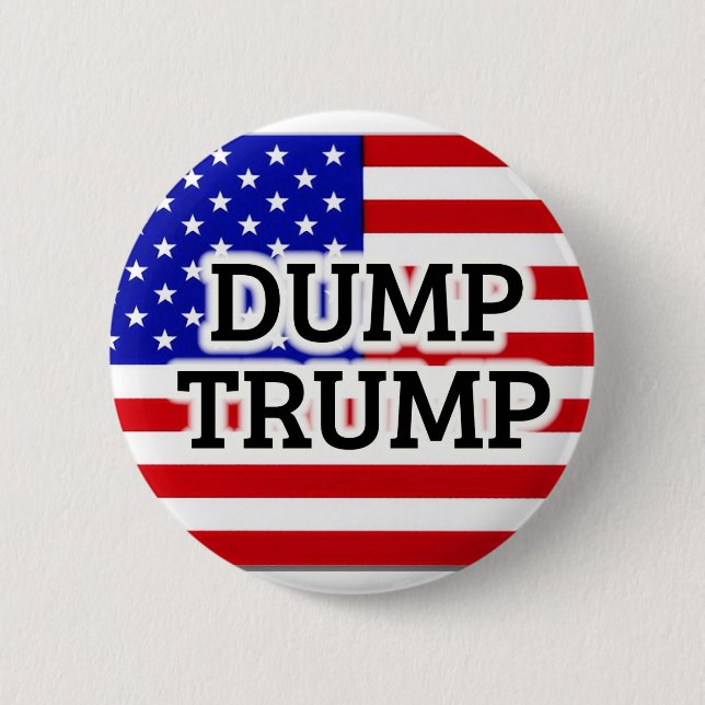 Macaron Rond 5 Cm Bouton Drapeau américain TRUMP (Devant)