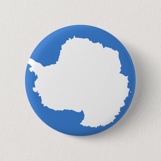 Macaron Rond 5 Cm Bouton Drapeau Antarctique (Devant)