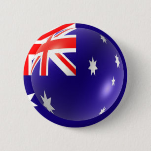 Macaron Rond 5 Cm Bouton Drapeau Australien