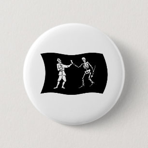 Macaron Rond 5 Cm Bouton Drapeau Bartholomew Roberts