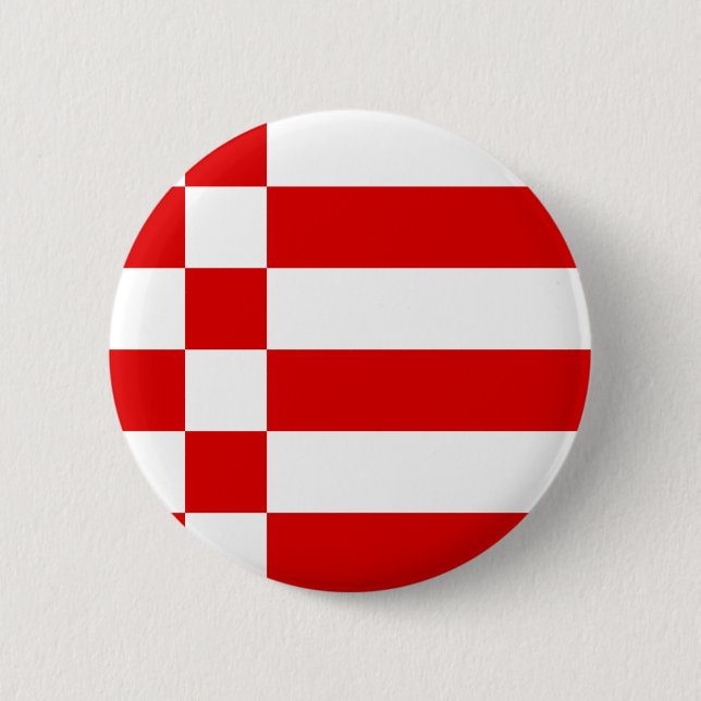 Macaron Rond 5 Cm Bouton Drapeau Brême Pinback (Devant)