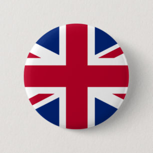 Macaron Rond 5 Cm Bouton - drapeau britannique
