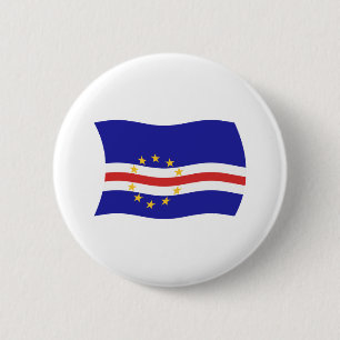 Macaron Rond 5 Cm Bouton Drapeau Cap-Vert