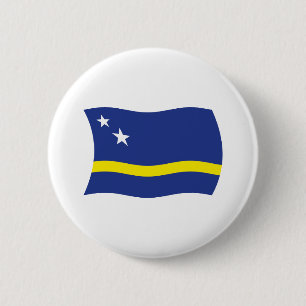 Macaron Rond 5 Cm Bouton Drapeau Curaçao