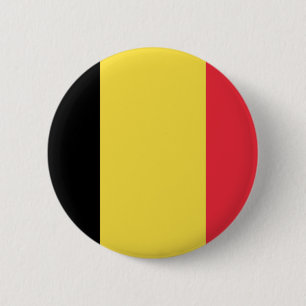 Macaron Rond 5 Cm Bouton Drapeau de Belgique