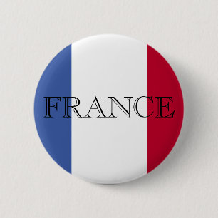Macaron Rond 5 Cm Bouton Drapeau de France