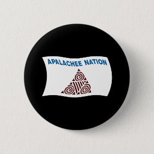 Macaron Rond 5 Cm Bouton drapeau de la nation Apalachee