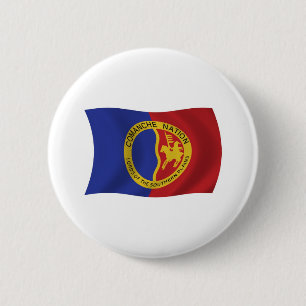 Macaron Rond 5 Cm Bouton Drapeau de la nation Comanche