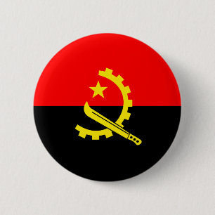 Macaron Rond 5 Cm bouton drapeau de l'angola