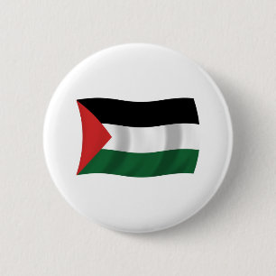 Macaron Rond 5 Cm Bouton Drapeau de l'Autorité palestinienne