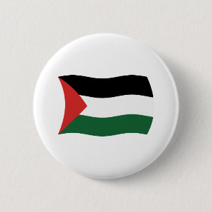 Macaron Rond 5 Cm Bouton Drapeau de l'Autorité palestinienne