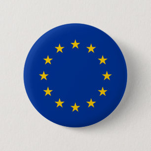 Macaron Rond 5 Cm Bouton drapeau de l'Union européenne