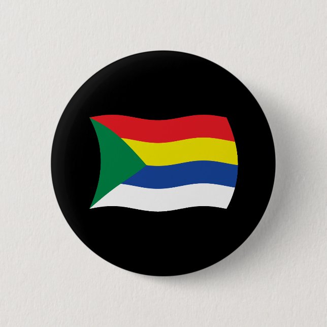 Macaron Rond 5 Cm Bouton Drapeau Druze (Devant)