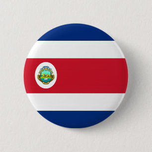 Macaron Rond 5 Cm Bouton drapeau du Costa Rica
