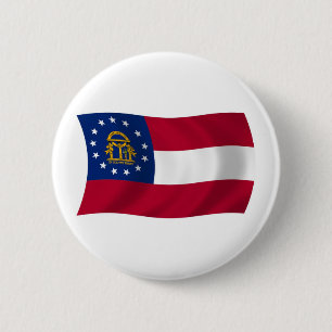 Macaron Rond 5 Cm Bouton Drapeau Géorgie