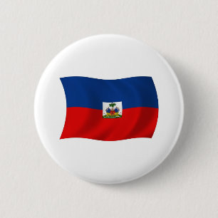 Macaron Rond 5 Cm Bouton Drapeau Haïti