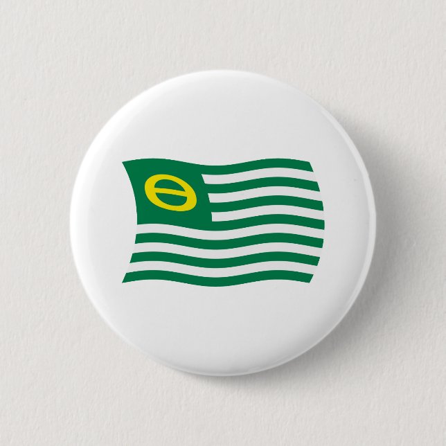 Macaron Rond 5 Cm Bouton Drapeau Mouvement écologie (Devant)