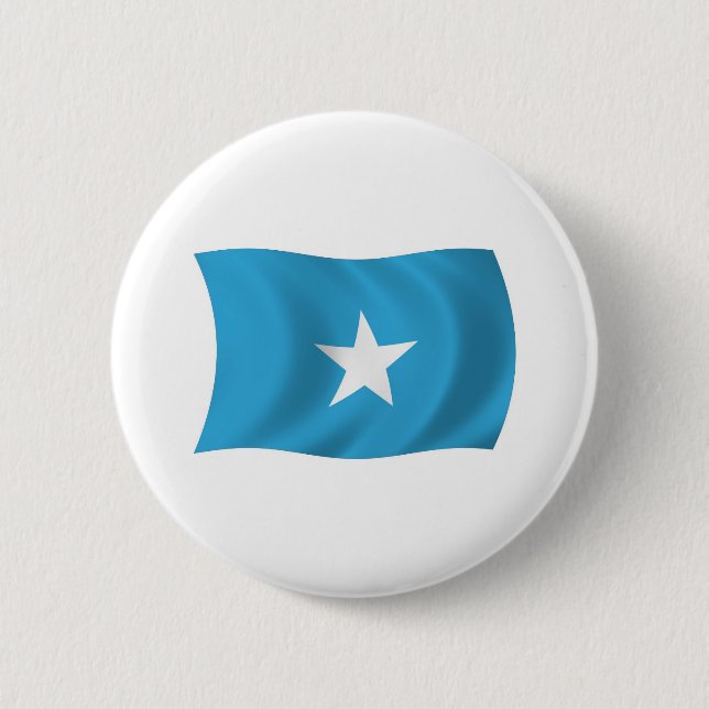 Macaron Rond 5 Cm Bouton Drapeau Somalie (Devant)
