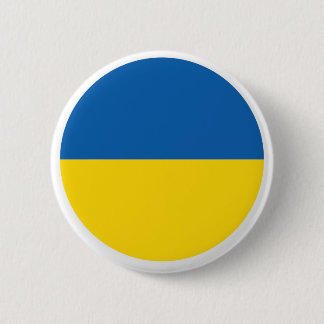 Macaron Rond 5 Cm Bouton Drapeau Ukraine