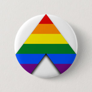 Macaron Rond 5 Cm Bouton droit d'allié de LGBT