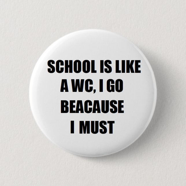 Macaron Rond 5 Cm Bouton drôle (Devant)