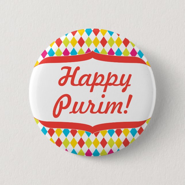 Macaron Rond 5 Cm Bouton drôle de clown (Devant)