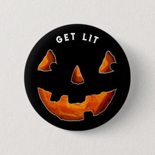 Macaron Rond 5 Cm Bouton drôle d'Halloween