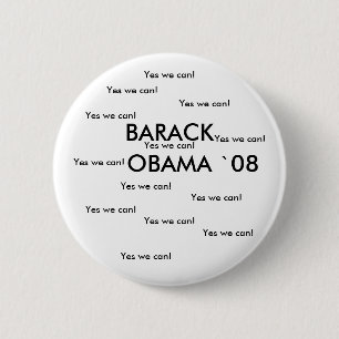 Macaron Rond 5 Cm Bouton du ` 08 de BARACK OBAMA
