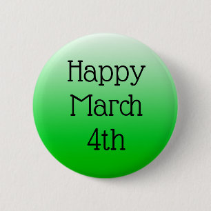 Macaron Rond 5 Cm Bouton du 4 mars heureux