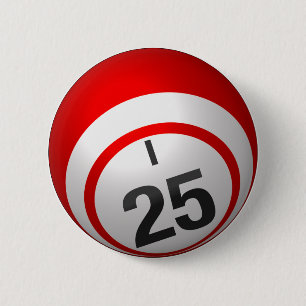 Macaron Rond 5 Cm Bouton du bingo-test I 25