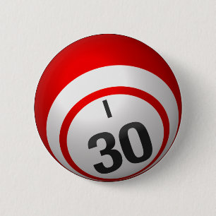 Macaron Rond 5 Cm Bouton du bingo-test I 30