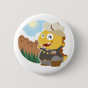 Macaron Rond 5 Cm Bouton du Dakota du Sud VIPKID