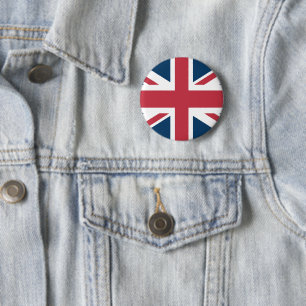 Macaron Rond 5 Cm Bouton du drapeau britannique Union Jack