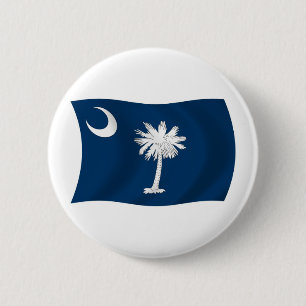 Macaron Rond 5 Cm Bouton du drapeau de Caroline du Sud